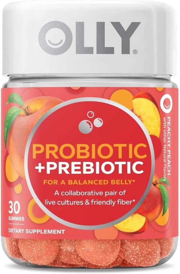 OLLY Probiotic + Prebiotic Gummy, 30 Day Supply