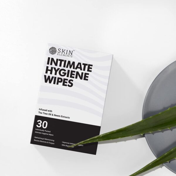 Skin Elements Intimate Hygiene Wipes pH Balanced Wipes - Image 3