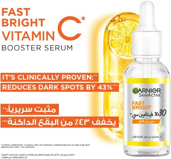 Garnier Fast Bright SkinActive Vitamin C + Niacinamide Anti-Dark Spot 30x - Image 5